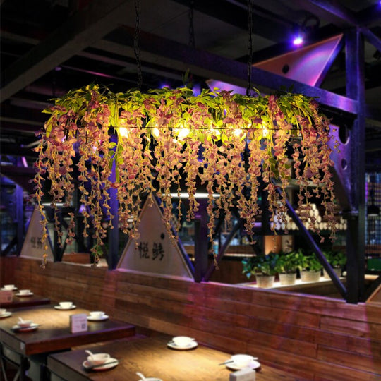 Simulation Flower Banquet Hall Bar Front Chandelier Clothing Store Cafe Window Green Plant Pendant