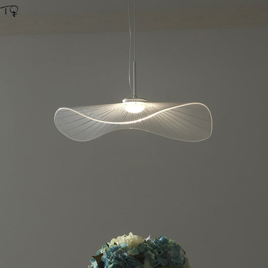 Nordic Creative Individual Hat Pendant Lights Designer Fashion Lotus Leaf Decorative Hanging Lamp