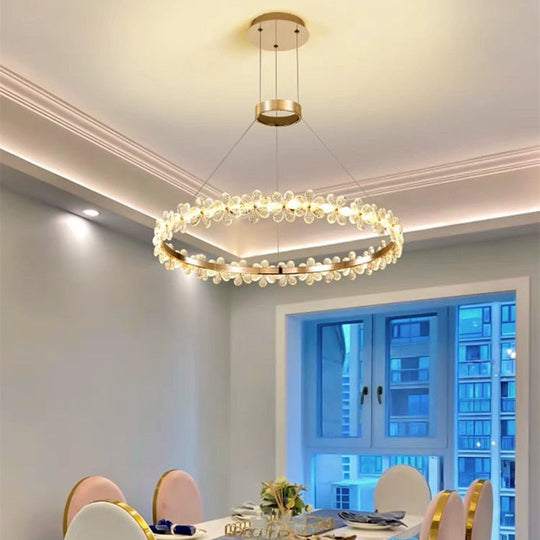 Modern Crystal Led Chandeliers Lamp For Home Living Dining Room Deco Lights Bedroom Table Lighting