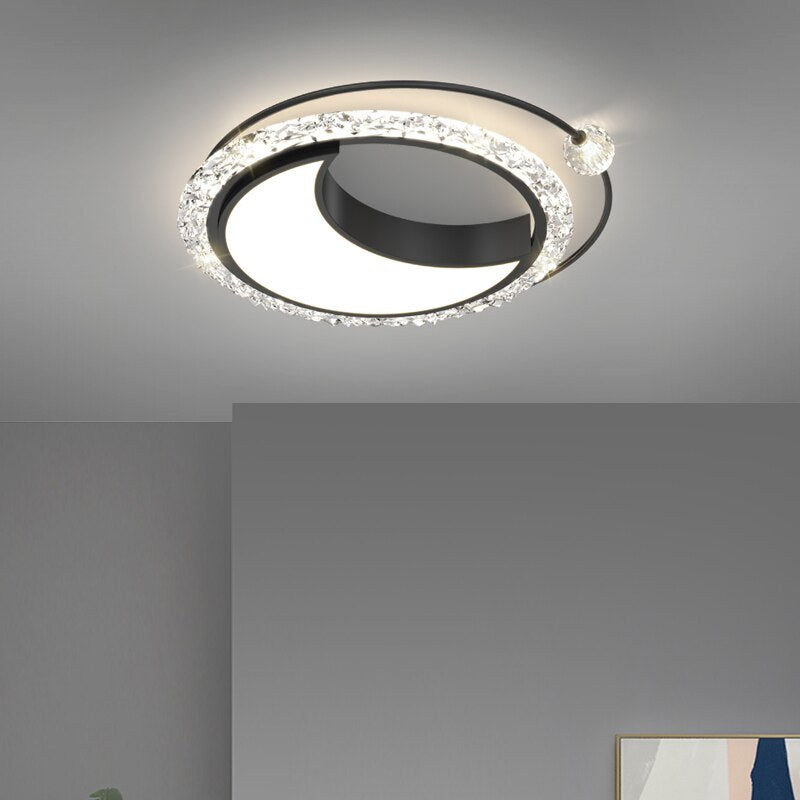 Nordic Bedroom Recessed Led Ceiling Lights Post - Modern Luxury Crystal Creative Living Room