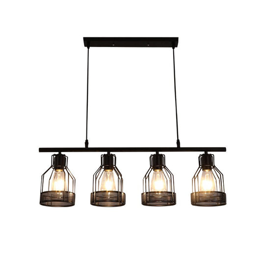 Retro Loft Chandelier 3 Heads 4 5 Industrial Style Living Room Bedroom Coffee Shop Dining Pendant