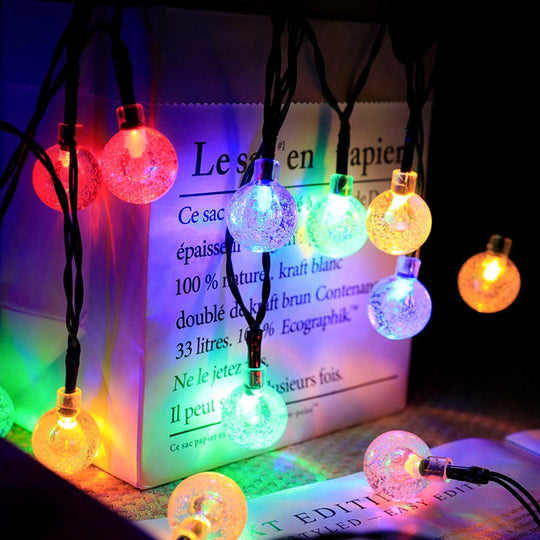 Waterproof Solar Bubble Ball Lights: Ideal For Gazebo And Garden Decor Lights