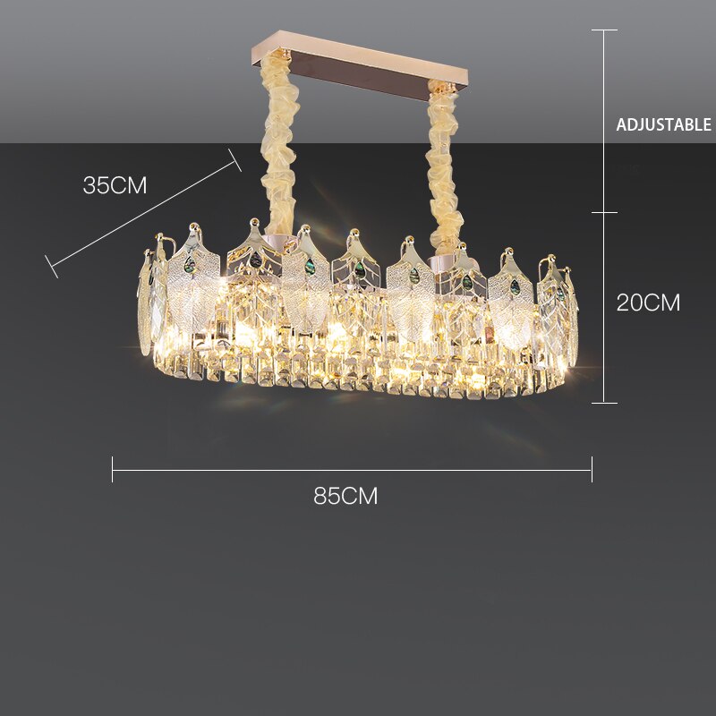 Quality Luxury Led Crystal Chandeliers Lampen Lustre For Dinning Foyer Chandelier Hanging Lamp