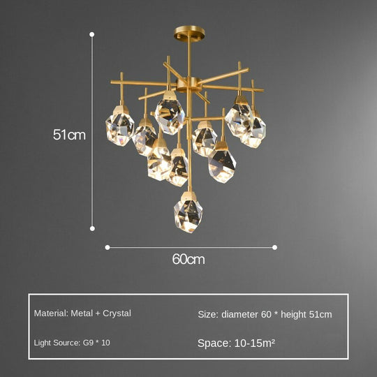 Luxury Crystal Living Room Chandelier Modern Decor Bedroom Dining Kitchen Island Home Decoration