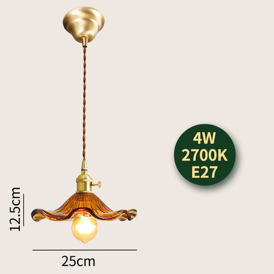 Nordic Modern Led Hanging Lights Fixtures Glass Lampshade Copper Socket Home Indoor Decor Japan