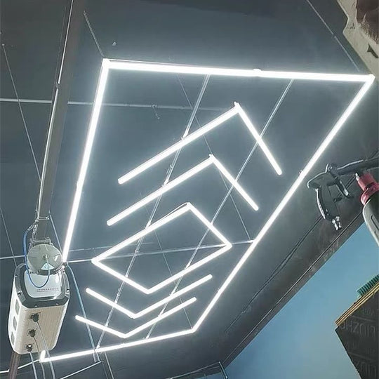Customized High Power Supermarket Pendant Car Detailing Exhibition Arrow Shaped Led Bar Repair