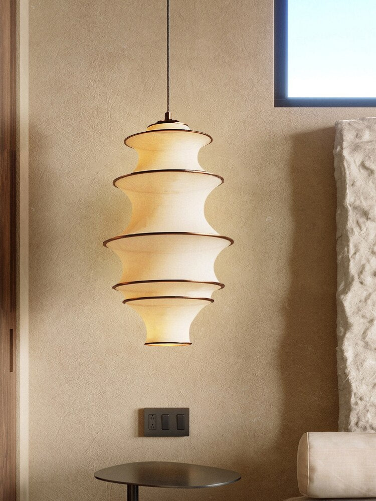 Japanese Design Wabi - Sabi Fabric Pendant Lights Led E27 Home Decor Loft Living Room Bedroom