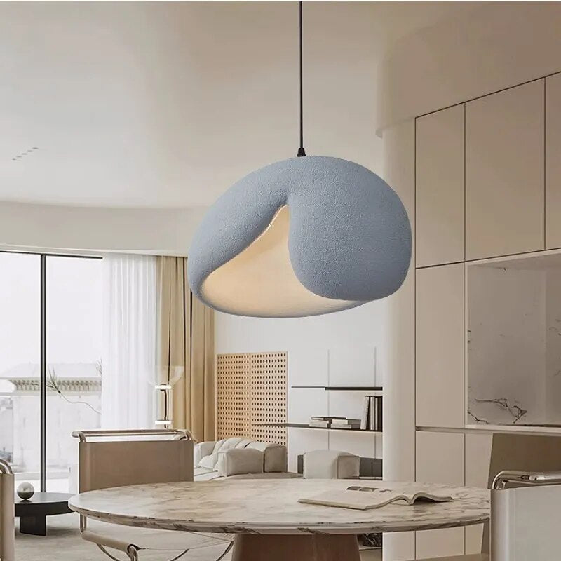 Waba Sabi Nordic Minimalism E27 Led Pendant Lights: Stylish Irregular Shape Dining Room Lamp