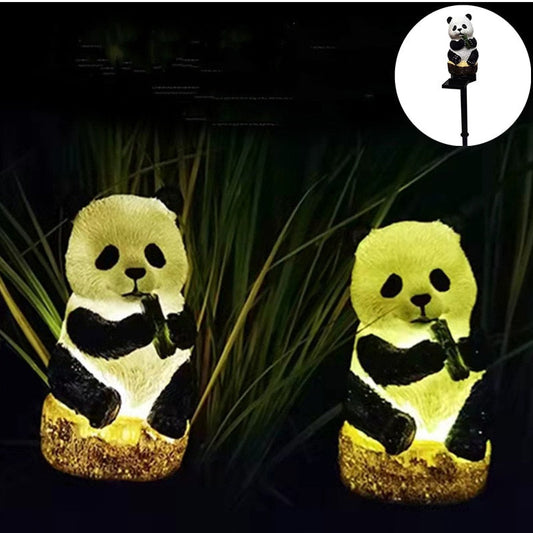 Solar Light For The Garden Panda Owl Lamp Outdoor Waterproof Lawn Stake Yard Home Courtyard Decor