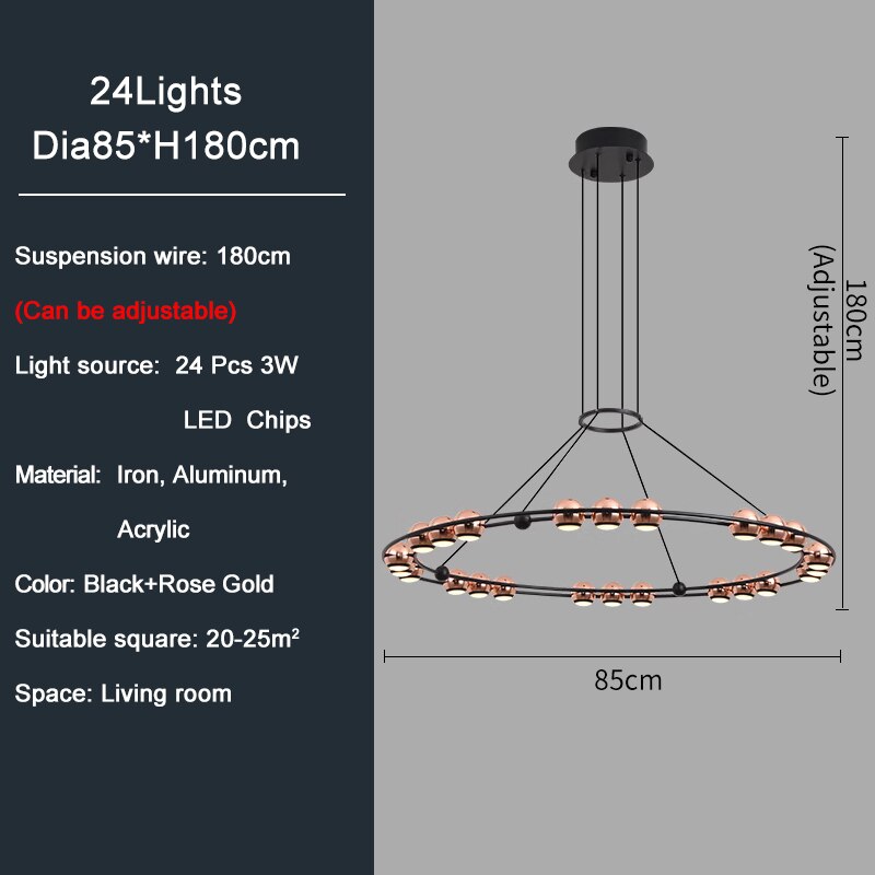 Modern Led Chandelier For Living Dining Room Creative Design Home Decor Indoor Lighting Luxury