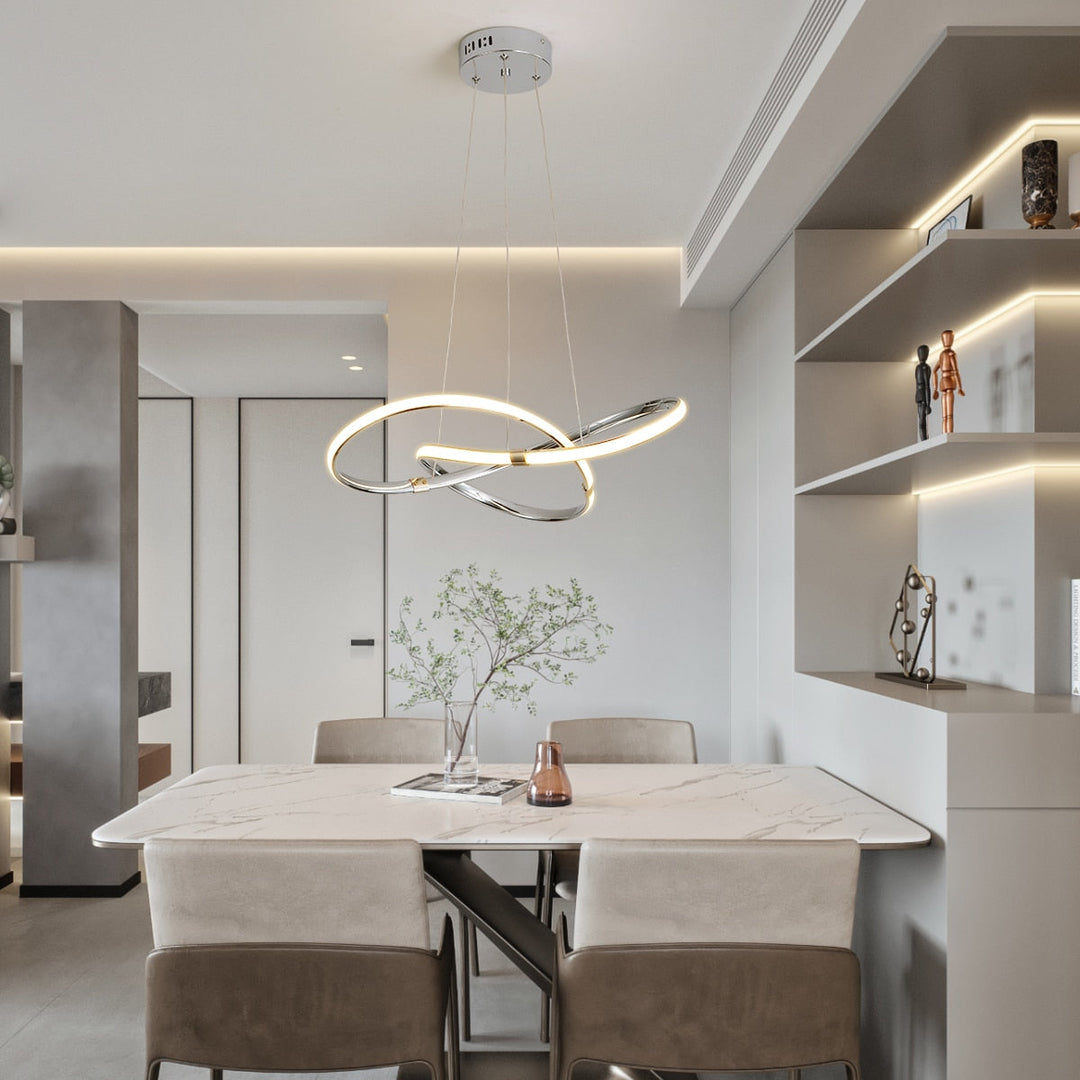 Modern Led Pendant Lights Dia540Mm Lamp 90-265V Suspension For Dinning Kitchen Room Bar Shop