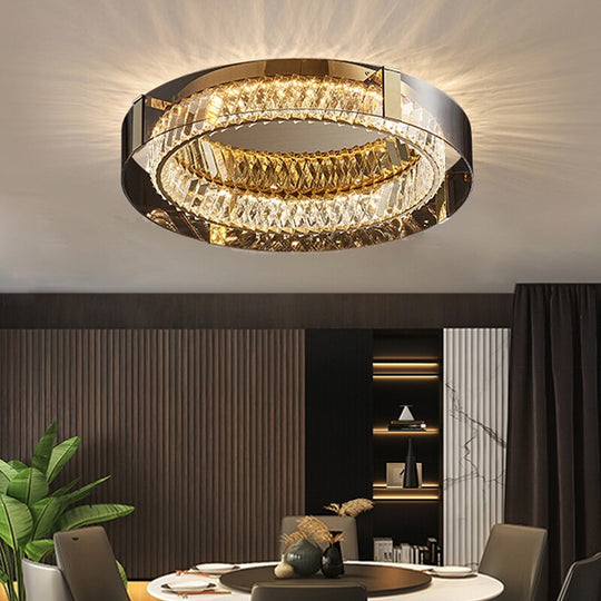 Luxury Dimmable Crystal Ceiling Lights - Modern Led Chandelier Lamps For Bedroom Decor & Home