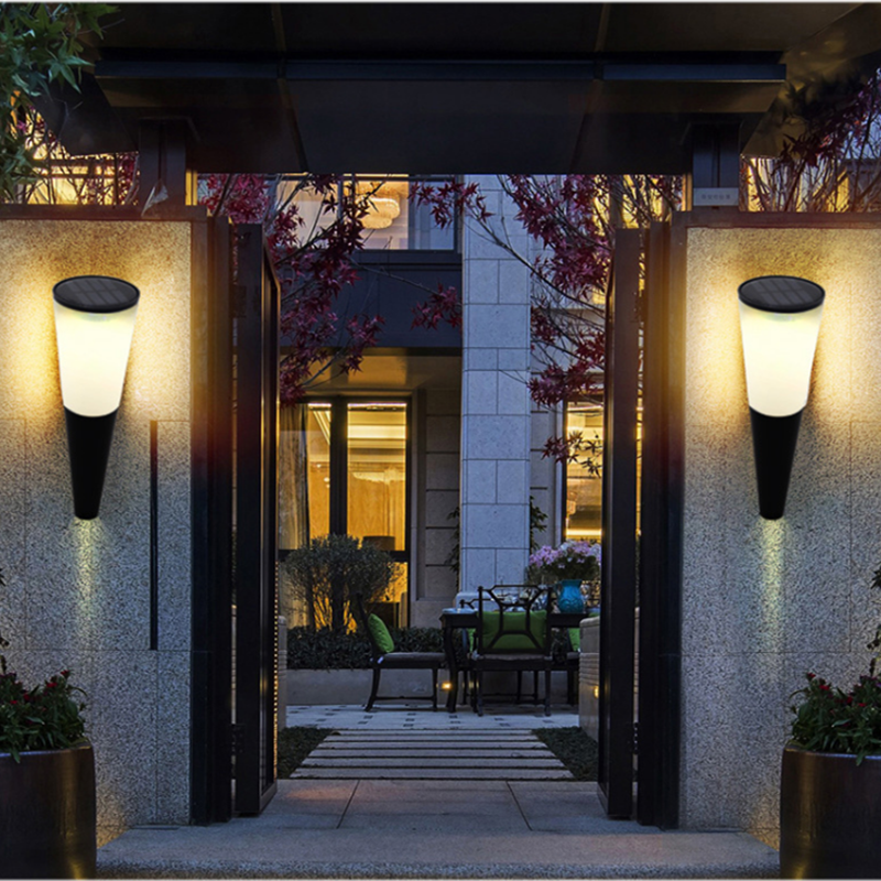 Solar Lighting For Garden Wall Lamp Led Light Outdoor Waterproof Lights Torch Balcony