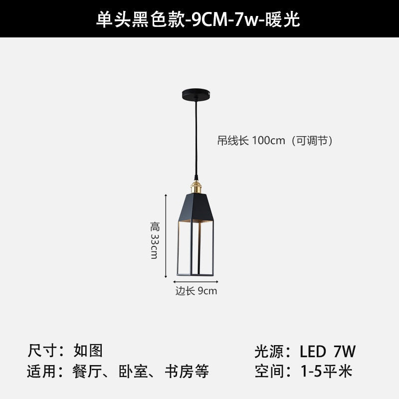 Nordic Modern Macaroon Colorful Led Pendant Light Individual Creative Hanging Lamp Restaurant