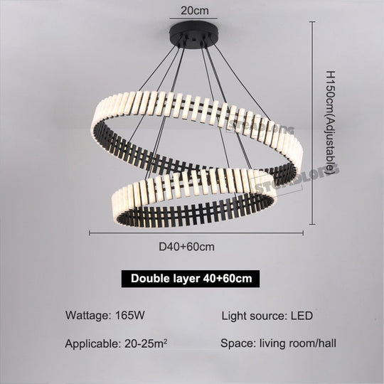 Modern Led Piano Ceiling Chandeliers Nordic Ring Living Dining Room Pendant Lamp Bar Bedroom