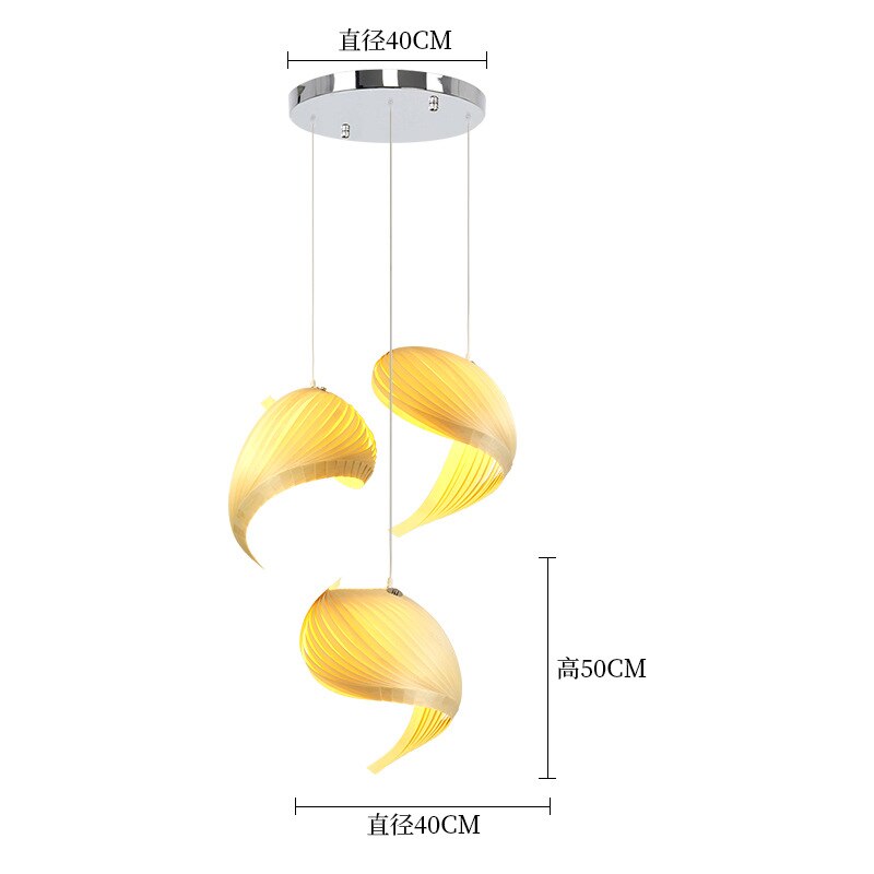 Creative Conch - Inspired Wooden Chandelier - Unique Hollow Light Fixtures For Living Room