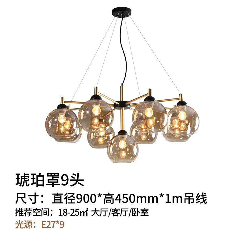 Designer Luxury Minimalist Industrial Chandelier Lighting Led E27 Postmodern Suspension Luminaire