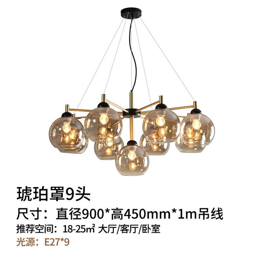 Designer Luxury Minimalist Industrial Chandelier Lighting Led E27 Postmodern Suspension Luminaire