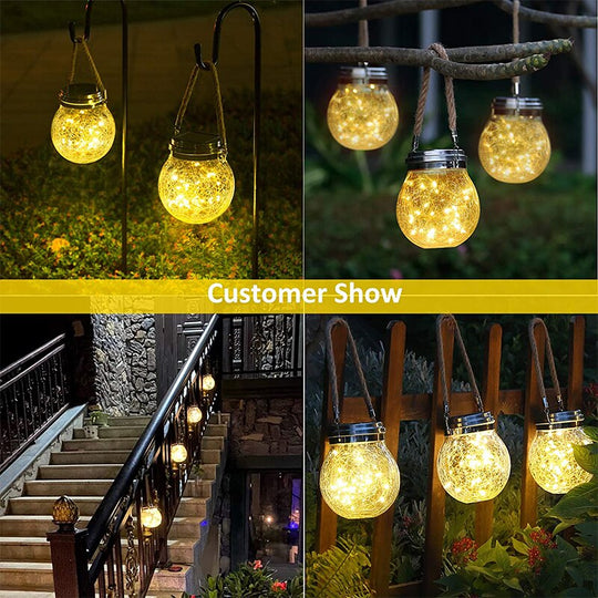 Solar Glass Crack Lights: Distinctive Fairy Lighting For Gazebos And Patios Lights