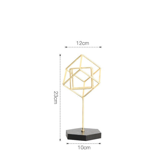 Nordic Creative Golden Ginkgo Leaf Ornaments - Modern Crafts For Living Room Decor And Home