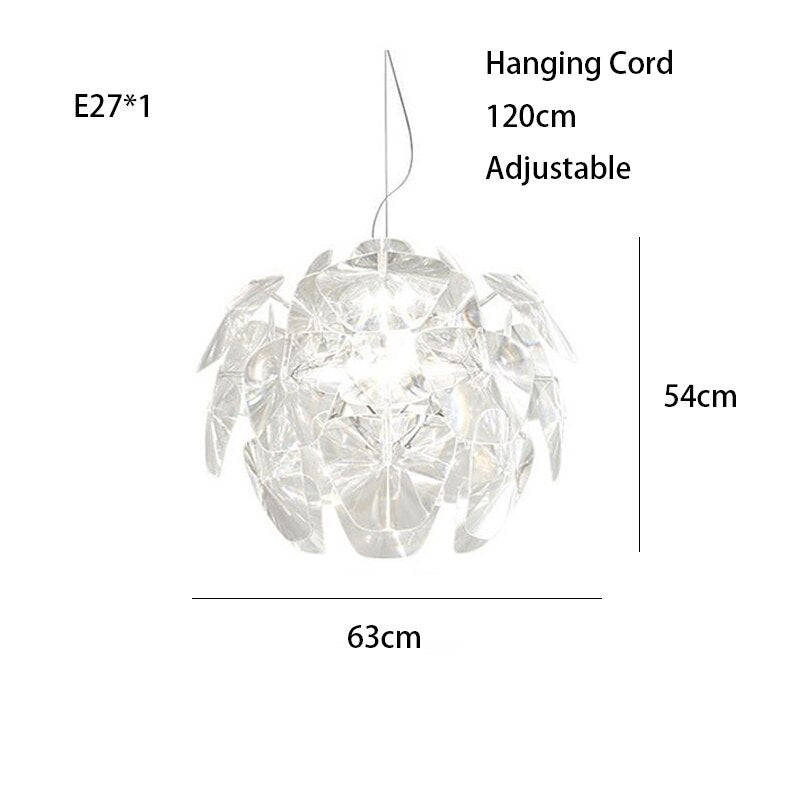 Round Ceiling Chandeliers New Trend Hanging Lamps Led Lights Fixture Lustres Modern Luxury Dining