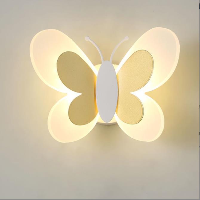 Butterfly Girl Room Lamp Creative Cartoon Children Energy - Saving Boy Bedside Bedroom Wall Ceiling