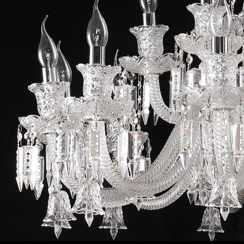 Vintage Crystal Chandelier - Luxurious Lighting Fixture For Living Dining And Bedroom