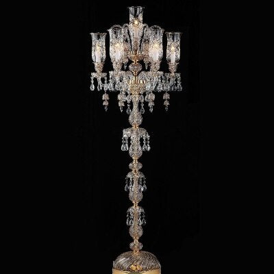 Led Chandeliers Living Room Crystal Lamp Modern Restaurant Bedroom Study Candle Light Glass Fixture