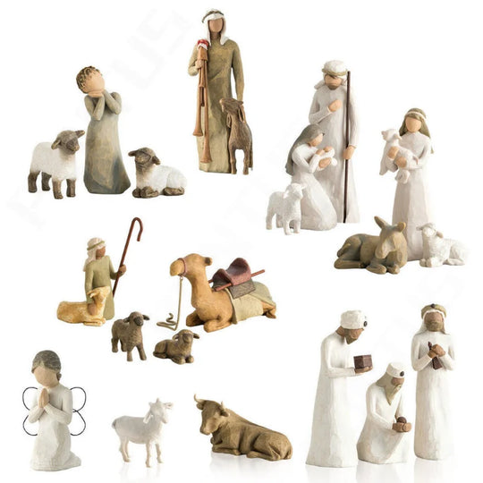 Christ Birth Of Jesus Manger Ornament Nativity Scene Decoration Resin Crafts Statue Christmas Crib
