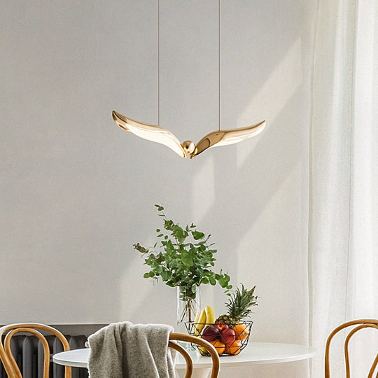Seagull Led Chandelier Designer Creative Bar Simple Modern Personality Art Dining Table Lamp