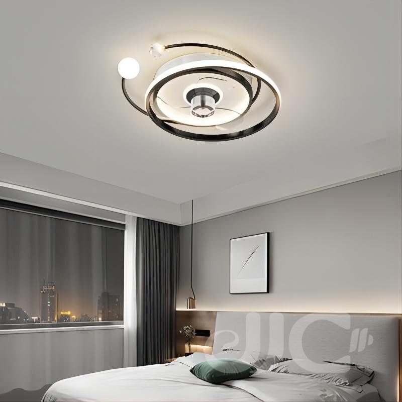 Nordic Modern Ceiling Fan Lamp With 110 - 24V Stepless Dimming - Ideal For Bedrooms Fans
