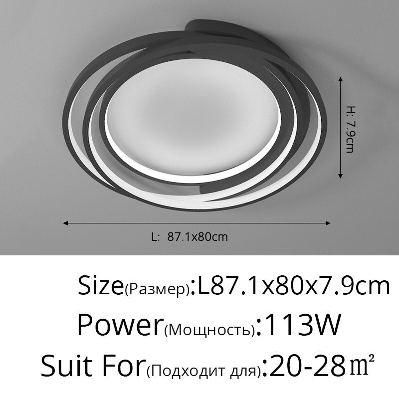 Nordic Creative Personality Lamp Wrought Iron Ceiling Lights Modern Minimalist Atmosphere Living
