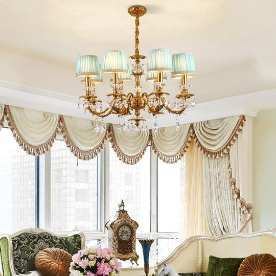 European Style Crystal Chandelier Living Room Bedroom Villa Hotel Lobby Lighting  Chandelier