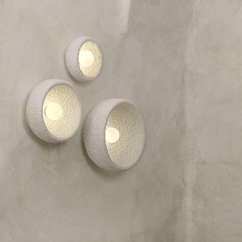 Japanese Style Wabi Sabi Indoor Wall Lamp: Retro Bedroom Bedside Sconce Wall Lamp
