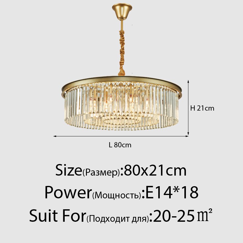 Susie - Modern Industrial Retro Crystal Chandelier 18Heads Gold Chandeliers
