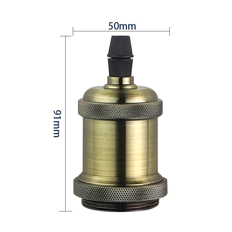 Retro Vintage Pendant Lights - E27/E26 Lamp Holder Socket Green Bronze / E27 Light