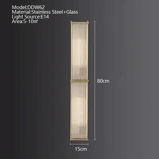 American Loft Led Rectangle Luxury Hanging Lights - Stainless Steel And Glass Fixture For Various