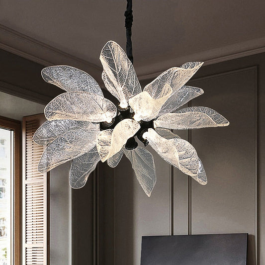 Led Balck Chandelier For Living Room Creative Design Home Decor Indoor Lighting Luxury Hanging Lamp