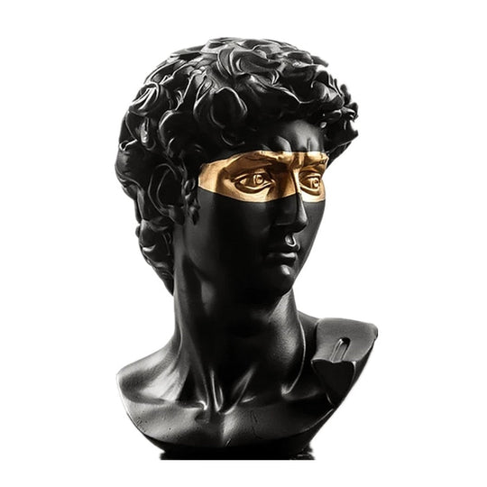 Resin David Bust Sculpture: Elegant Office And Home Decor Accessory Items