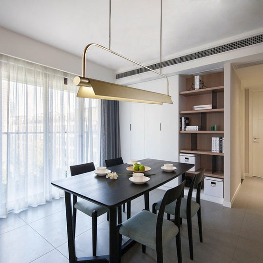 Modern Led Restaurant Chandelier Nordic Long Office Lighting Bar Study Lamp Pendant Light