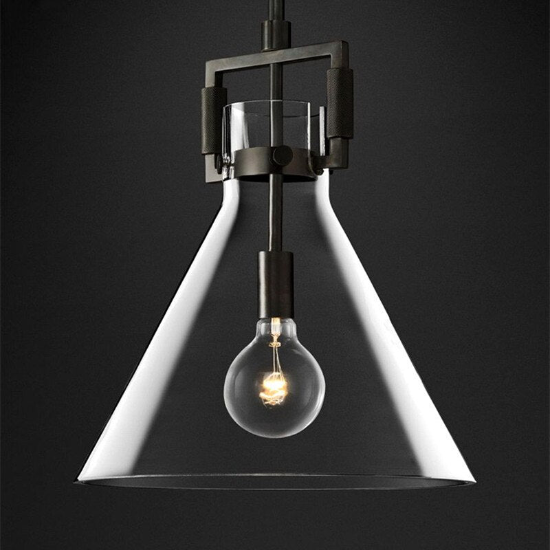 American Retro Edison E27 Led Pendant Light - Gold Metal Adjustable Droplight For Indoor Lighting
