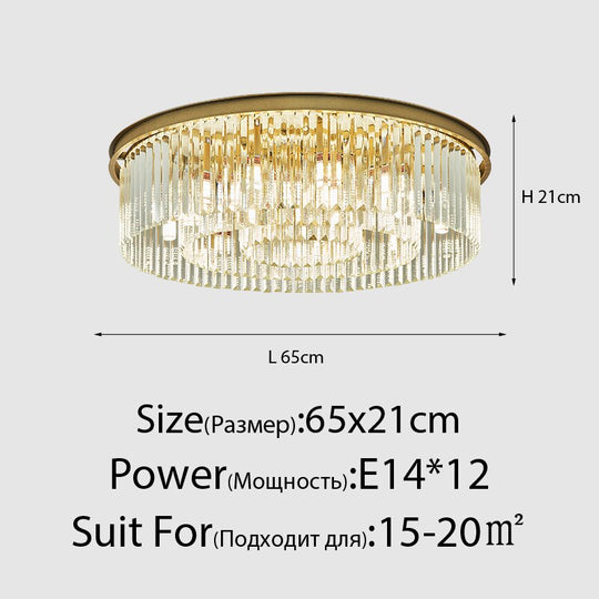 Susie - Modern Industrial Retro Crystal Chandelier 12Heads Gold2 Chandeliers