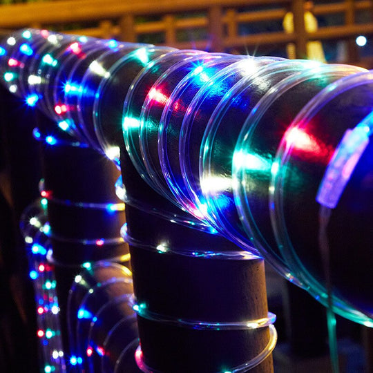 32M 300Leds Solar Powered Led Rope Strip Lights Outdoor Waterproof Fairy Garden Garland For
