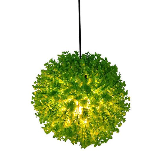 Simulation Green Plant Ball Chandelier Theme Pub Restaurant Net Red With The Same Decoration