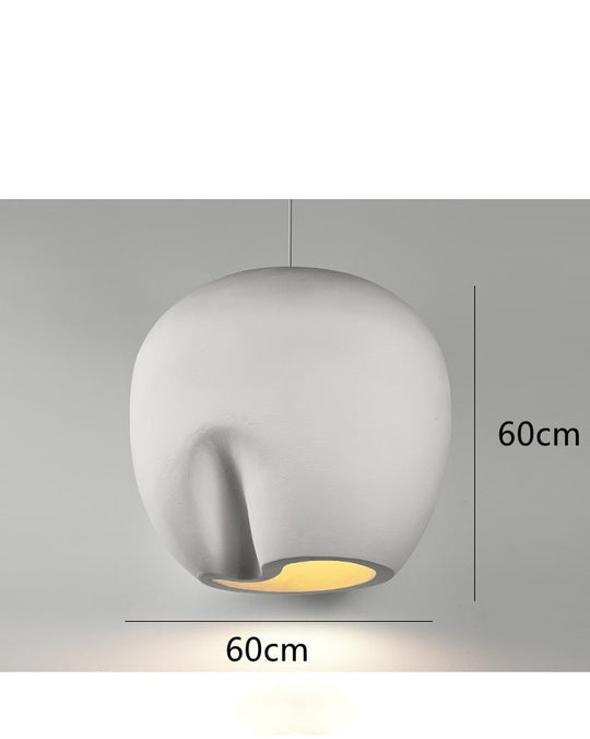 Handmade Polystyrene Wabi Sabi Personality Wood House Pendant Lamp Model C / China Light