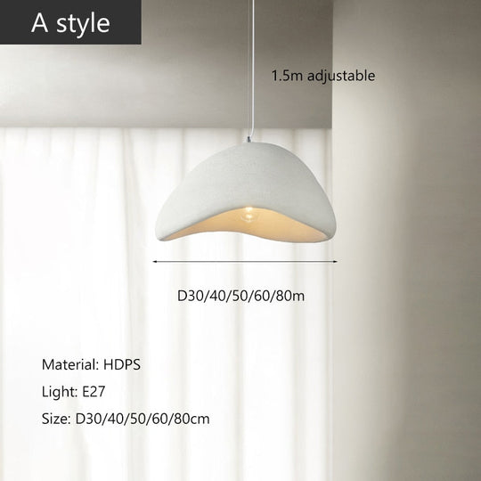Nordic Minimalist Wabi Sabi Led Pendant Lights: Elegant Home Decor Chandelier For Dining Room Bar