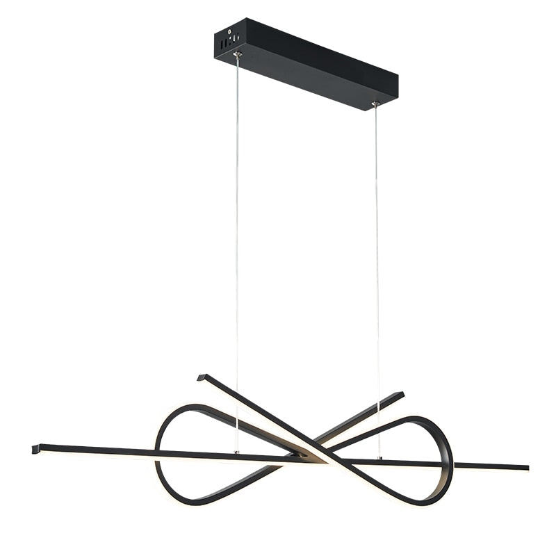 Modern Led Chandelier For Dining Room Shop Bar Kitchen Black/White Finish Pendant Lighting