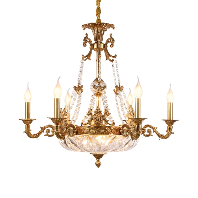 Maison - French Style Bronze Pendant Lamp Hand - Made In Lost Wax Technics Chandelier