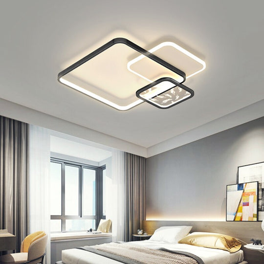 Creative Ring Bedroom Recessed Led Ceiling Light Modern Minimalist Warm Personality Study Lamp