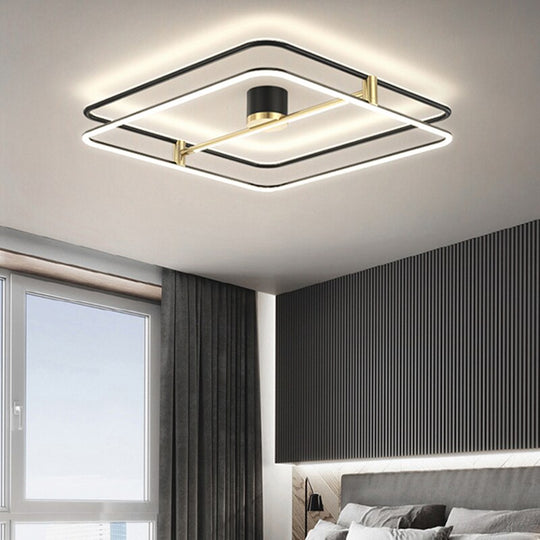 Recessed Led Ceiling Lights Simple Modern Bedroom Lamp Nordic Light Luxury Living Room Creative